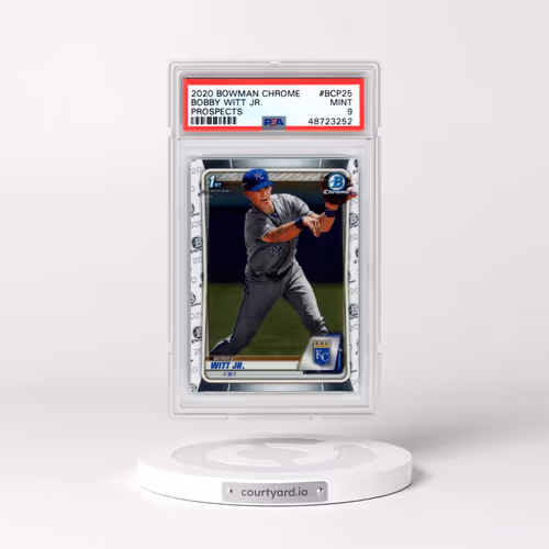 2020 Bowman Chrome Prospects #BCP25 Bobby Witt Jr. (PSA 9 MINT)