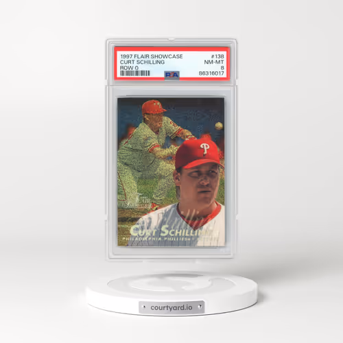1997 Flair Showcase #138 Curt Schilling - Row 0 (PSA 8 NM-MT)