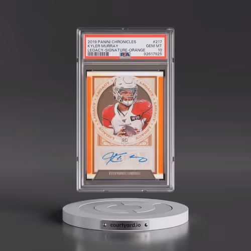 2019 Panini Chronicles Legacy #217 Kyler Murray - Signature-Orange (PSA 10 GEM MINT)