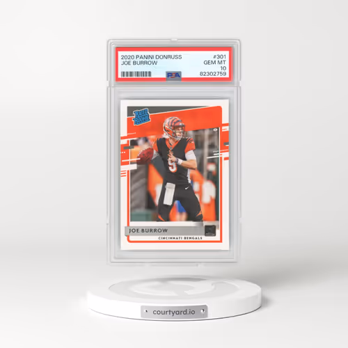 2020 Panini Donruss #301 Joe Burrow (PSA 10 GEM MINT)