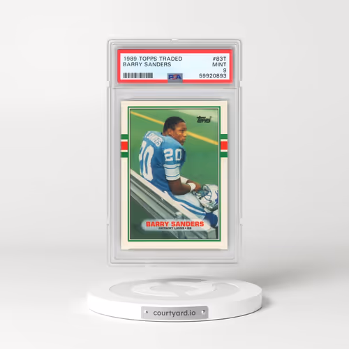 1989 Topps Traded #83T Barry Sanders (PSA 9 MINT)