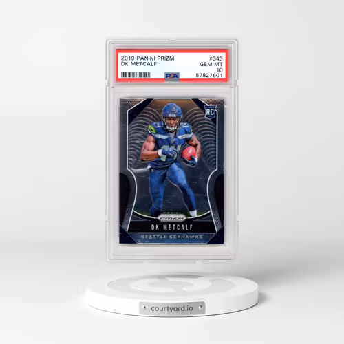 2019 Panini Prizm #343 DK Metcalf (PSA 10 GEM MINT)