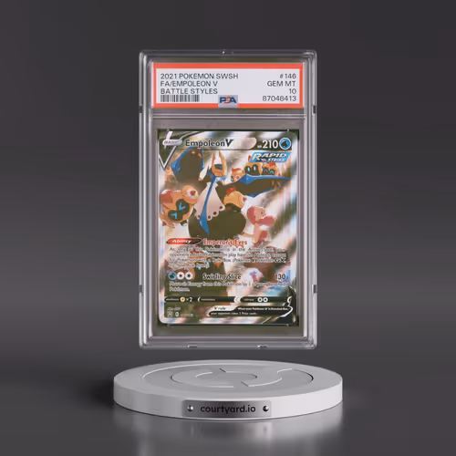 2021 Pokémon Sword & Shield Battle Styles #146 Empoleon V - Holo Full Art (PSA 10 GEM MINT)