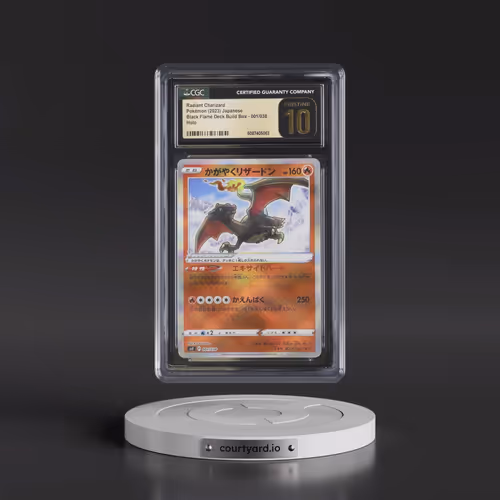 2023 Ruler of the Black Flame Deck Build Box #001/038 Radiant Charizard - Holo (CGC 10 PRISTINE)