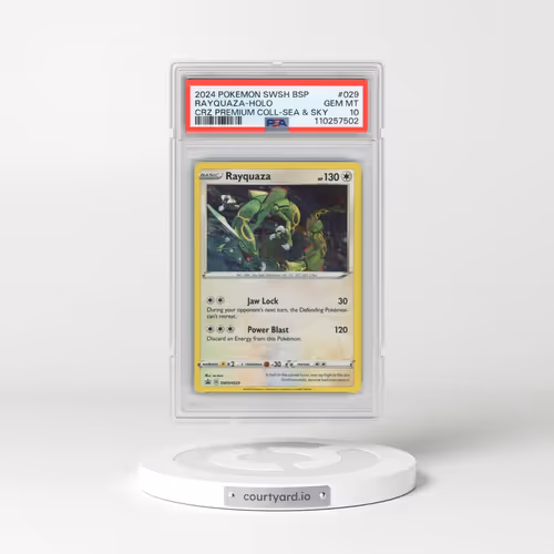 2024 Pokémon Swsh Black Star Promo #029 Rayquaza - Holo Crown Zenith Premium Collection Sea & Sky (P