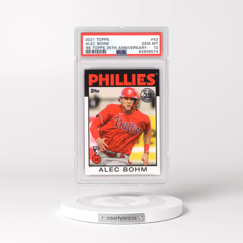 2021 Topps 1986 Topps Baseball 35th Anniversary #43 Alec Bohm (PSA 10 GEM MINT)