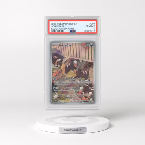 2023 Pokémon Obf EN-Obsidian Flames #204 Houndour - Illustration Rare (PSA 10 GEM MINT)