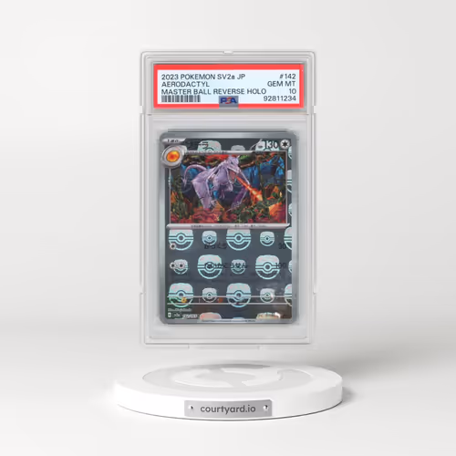 2023 Pokémon Sv2a-Pokemon 151 #142 Aerodactyl - Reverse Holo Master Ball (PSA 10 GEM MINT)
