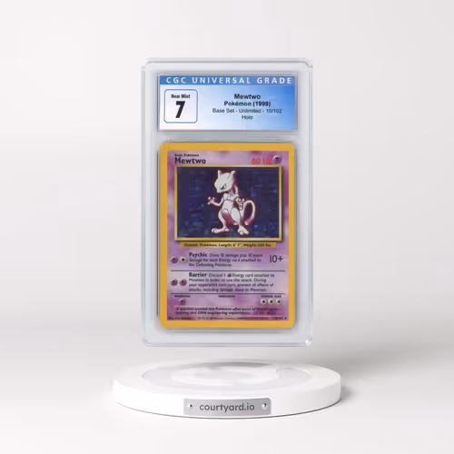 1999 Base Set #10/102 Mewtwo - Holo (CGC 7 NM)