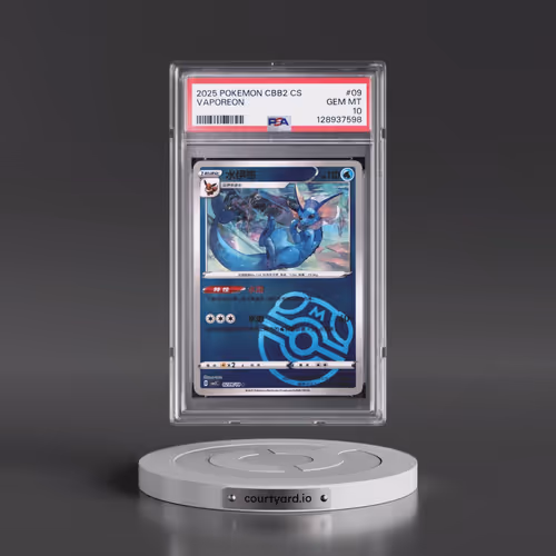 2025 Pokémon Simplified CBB2 C-Gem Pack Vol 2 #09 Vaporeon (PSA 10 GEM MINT)