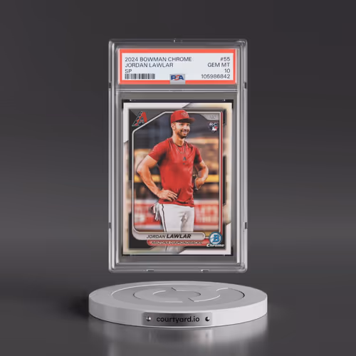 2024 Bowman Chrome #55 Jordan Lawlar - SP (PSA 10 GEM MINT)