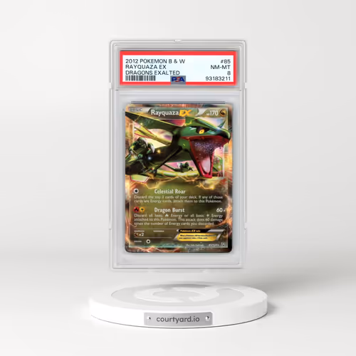 2012 Pokémon Black & White Dragons Exalted #85 Rayquaza EX - Holo (PSA 8 NM-MT)