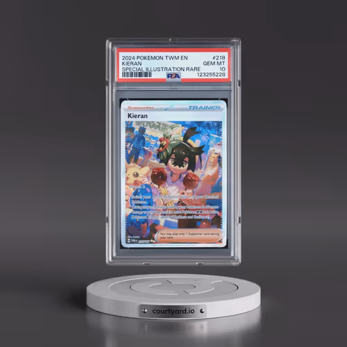 2024 Pokémon Twm EN-Twilight Masquerade #218 Kieran - Special Illustration Rare (PSA 10 GEM MINT)