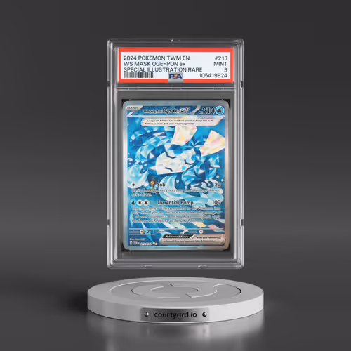 2024 Pokémon Twm EN-Twilight Masquerade #213 Wellspring Mask Ogerpon EX - Holo Special Illustration Rare (PSA 9 MINT)