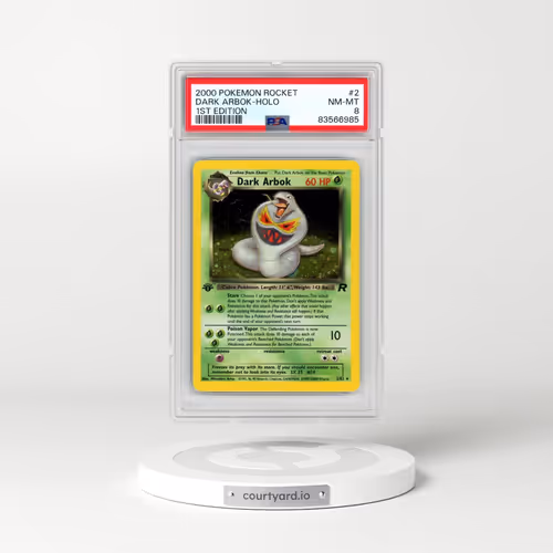 2000 Pokémon Rocket #2 Dark Arbok - 1st Edition Holo (PSA 8 NM-MT)
