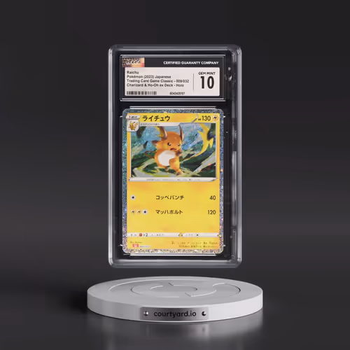 2023 Pokémon Cll-Trading Card Game Classic Charizard & HO-Oh EX Deck #009 Raichu (CGC 10 GEM MINT)