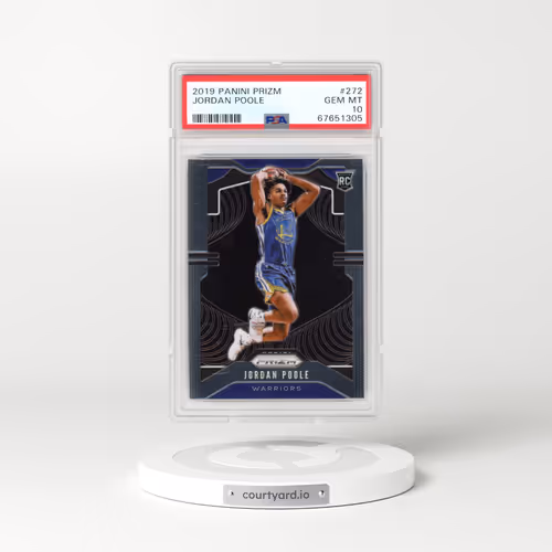 2019 Panini Prizm #272 Jordan Poole (PSA 10 GEM MINT)