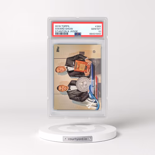 2018 Topps #389 Award Show/Stanton & Judge (PSA 10 GEM MINT)