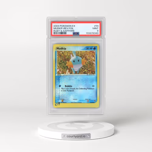 2003 Pokémon EX Ruby & Sapphire #59 Mudkip - Reverse Foil (PSA 9 MINT)