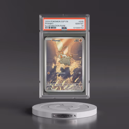 2024 Pokémon Ssp EN-Surging Sparks #205 Phanpy - Illustration Rare (PSA 10 GEM MINT)