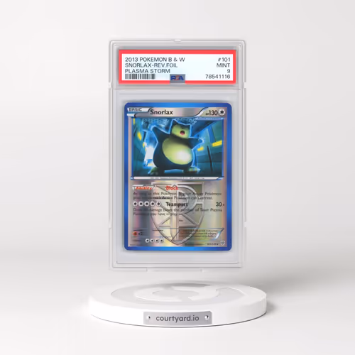 2013 Pokémon Black & White Plasma Storm #101 Snorlax - Reverse Foil (PSA 9 MINT)