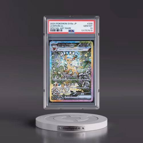 2024 Pokémon Sv8a-Terastal Fest EX #200 Leafeon EX - Holo Special Art Rare (PSA 10 GEM MINT)