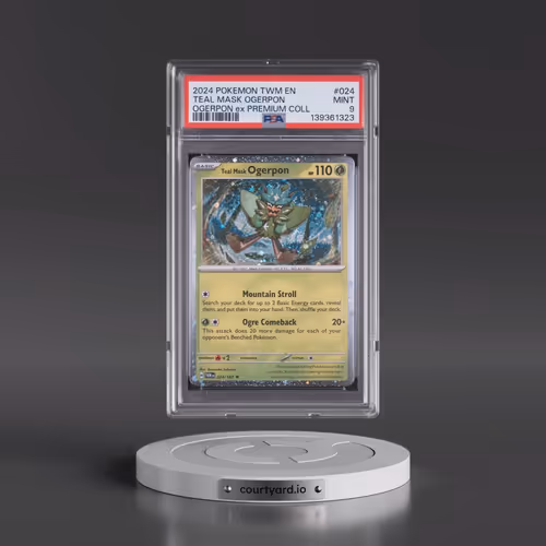 2024 Pokémon Twm EN-Twilight Masquerade #024 Teal Mask Ogerpon - Ogerpon EX Premium Collection (PSA