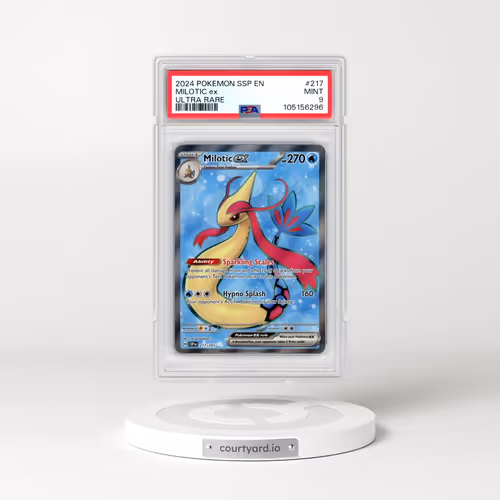 2024 Pokémon Ssp EN-Surging Sparks #217 Milotic EX - Holo Ultra Rare (PSA 9 MINT)