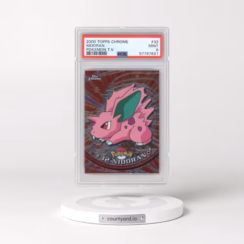 2000 Topps Chrome Pokémon T.V. #32 Nidoran (PSA 9 MINT)