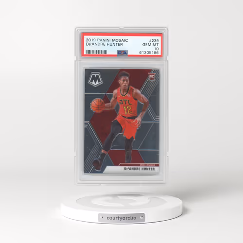 2019 Panini Mosaic #239 DE'Andre Hunter (PSA 10 GEM MINT)