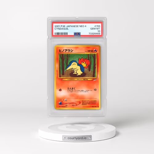 2001 Pokémon Neo 4 #155 Cyndaquil (PSA 10 GEM MINT)