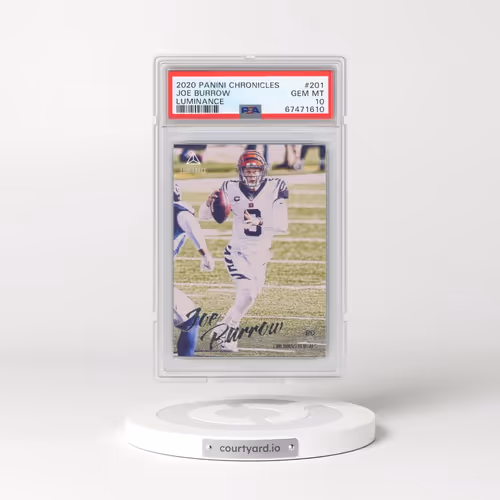 2020 Panini Chronicles Luminance #201 Joe Burrow (PSA 10 GEM MINT)