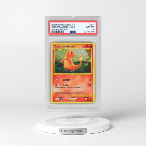 2008 Pokémon Diamond & Pearl Stormfront #101 Charmander - Holo (PSA 8 NM-MT)