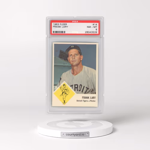1963 Fleer #14 Frank Lary (PSA 8 NM-MT)