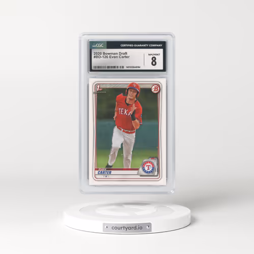 2020 Bowman Draft #BD126 Evan Carter (CGC 8 NM-MT)