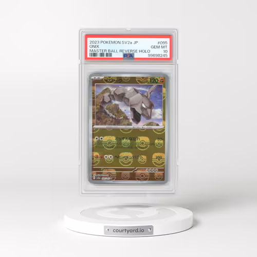 2023 Pokémon Sv2a-Pokemon 151 #095 Onix - Reverse Holo Master Ball (PSA 10 GEM MINT)