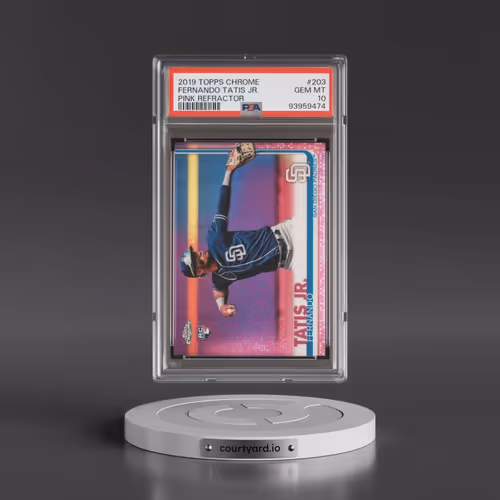 2019 Topps Chrome #203 Fernando Tatis Jr. - Pink Refractor (PSA 10 GEM MINT)