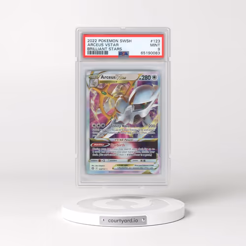 2022 Pokémon Sword & Shield Brilliant Stars #123 Arceus Vstar (PSA 9 MINT)