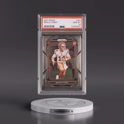 2022 Panini Prizm #353 Brock Purdy (PSA 10 GEM MINT)
