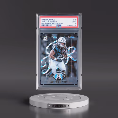 2025 Panini Donruss Rated Rookies Retro #10 Ashton Jeanty (PSA 9 MINT)