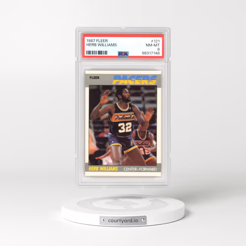 1987 Fleer #121 Herb Williams (PSA 8 NM-MT)