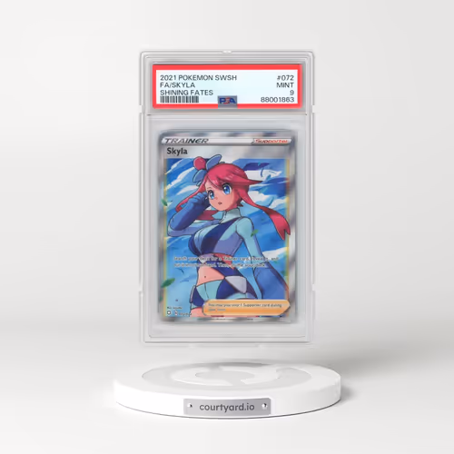 2021 Pokémon Sword & Shield Shining Fates #072 Skyla - Full Art (PSA 9 MINT)