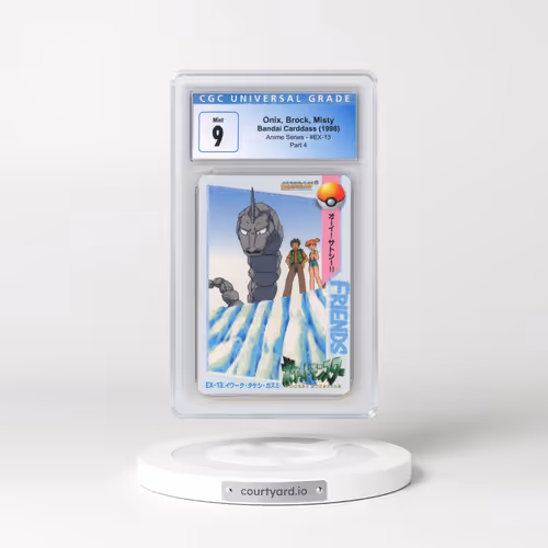 1998 Anime Series #EX-13 Onix, Brock, Misty - Part 4 (CGC 9 MINT)