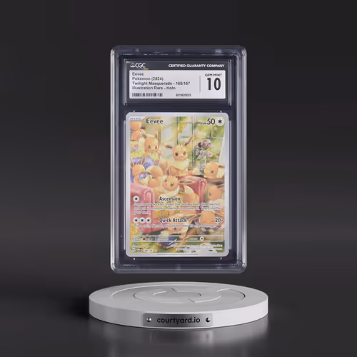 2024 Twilight Masquerade - TWM EN #188/167 Eevee - Illustration Rare Holo (CGC 10 GEM MINT)