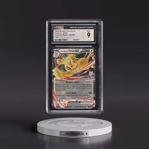 2025 Pokémon Dri EN-Destined Rivals #150 Team Rocket's Persian EX - Holo (CGC 9 MINT)