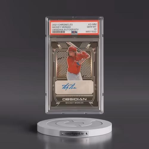 2021 Panini Chronicles Obsidian Autographs #O-MM Mickey Moniak (PSA 10 GEM MINT)
