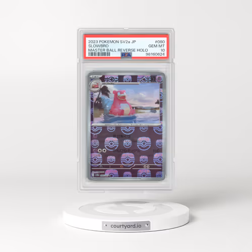 2023 Pokémon Sv2a-Pokemon 151 #080 Slowbro - Reverse Holo Master Ball (PSA 10 GEM MINT)