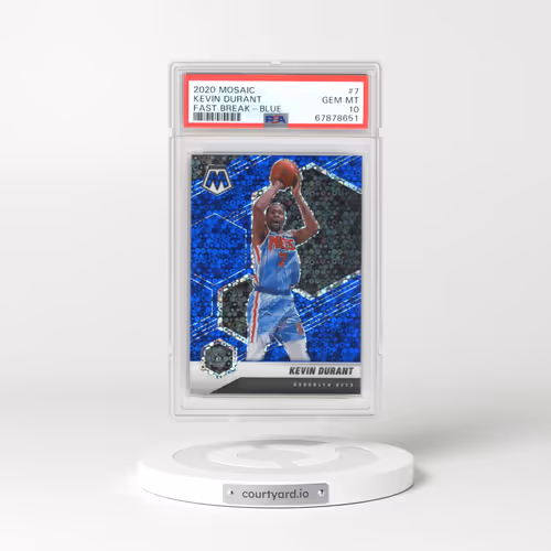 2020 Panini Mosaic #7 Kevin Durant - Fast Break-Blue (PSA 10 GEM MINT)