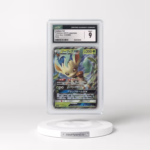 2017 Ultra Sun #012/066 Leafeon GX - Holo (CGC 9 MINT)