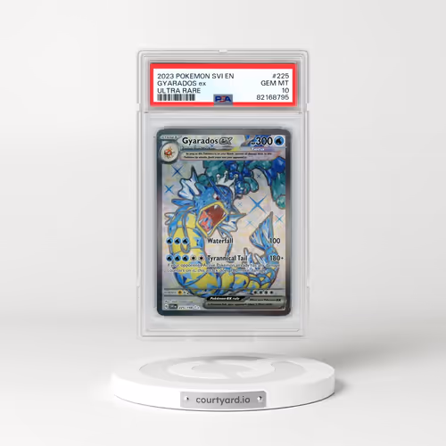 2023 Pokémon Svi EN-Scarlet & Violet #225 Gyarados EX - Holo Ultra Rare (PSA 10 GEM MINT)
